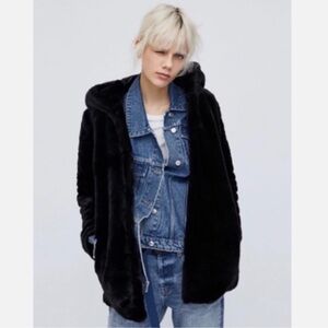 Zara Faux Fur Coat